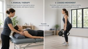 Illustrative table-to-movement transfer from manual input to active loading.